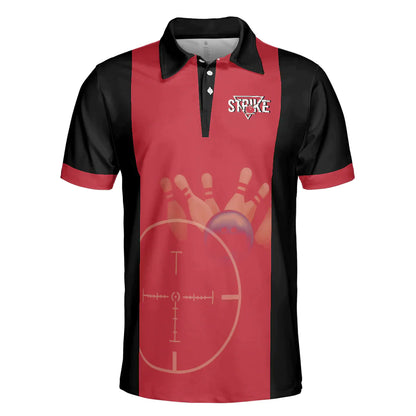 Bowling Men Polo Shirt - Black And Red Bowling, Kinda Busy Right Now Bowling Polo Shirt For Men - Perfect Gift For Friend, Family - Amzanimalsgift