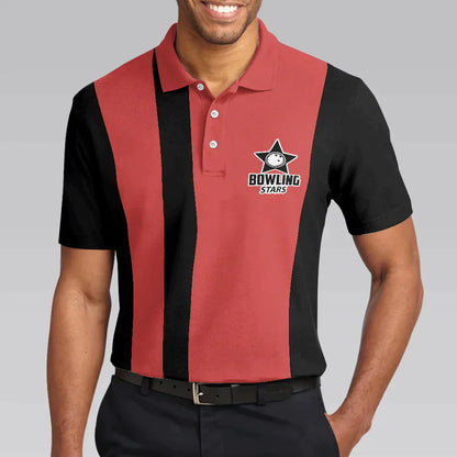 Bowling Men Polo Shirt - Black And Red Bowling Polo Shirt, It's Not How You Bowl It's How You Roll Bowling Polo Shirt - Gift For Friend, Family, Bowling Lovers - Amzanimalsgift