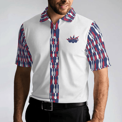 Bowling Men Polo Shirt - Bowling Makes Me Happy The Ten Pin Not So Much Men Bowling Polo Shirt - Perfect Gift For Friend, Family, Bowling Lovers - Amzanimalsgift