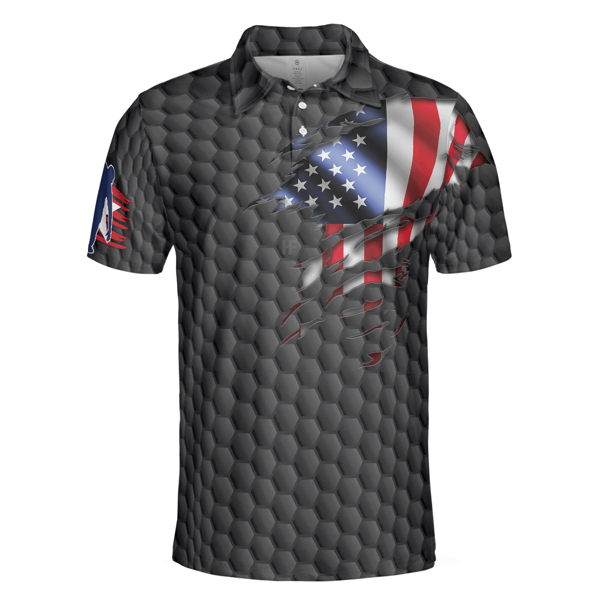 Bowling Men Polo Shirt - Bowling Pin American Flag Polo Shirt, Black Ten Pin Bowling Polo Shirt - Gift For Friend, Family, Bowling Lovers - Amzanimalsgift