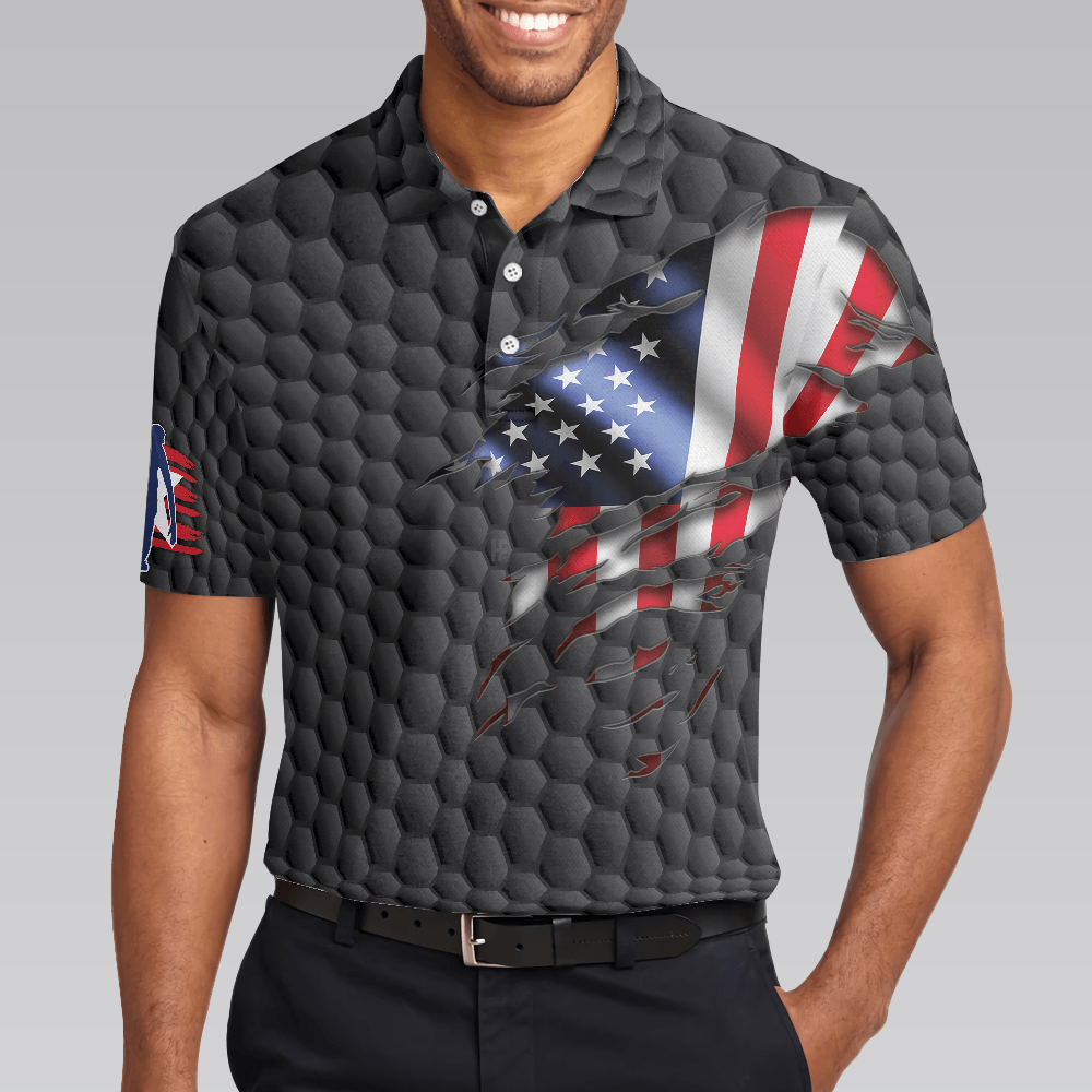 Bowling Men Polo Shirt - Bowling Pin American Flag Polo Shirt, Black Ten Pin Bowling Polo Shirt - Gift For Friend, Family, Bowling Lovers - Amzanimalsgift