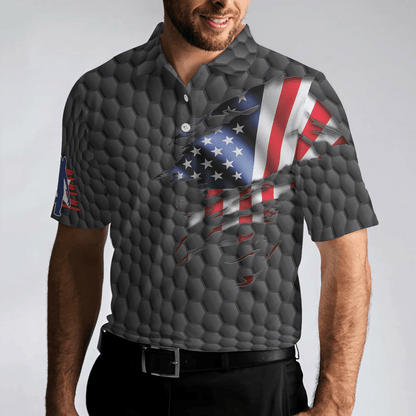 Bowling Men Polo Shirt - Bowling Pin American Flag Polo Shirt, Black Ten Pin Bowling Polo Shirt - Gift For Friend, Family, Bowling Lovers - Amzanimalsgift