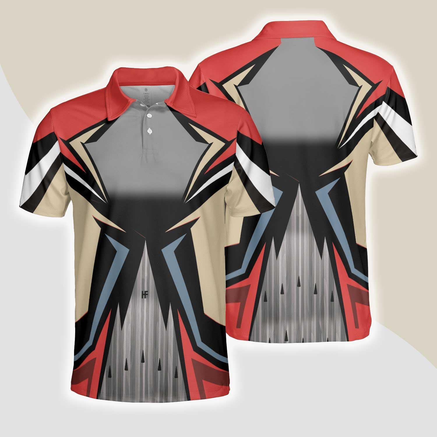 Bowling Men Polo Shirt - Bowling Red Polo Shirt, Bowling Shirt For Men Bowling Polo Shirt - Gift For Friend, Family, Bowling Lovers - Amzanimalsgift