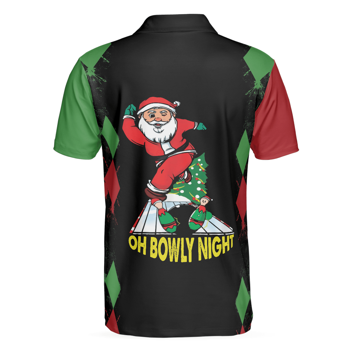 Bowling Men Polo Shirt - Christmas Themed, Best Christmas Gift Idea For Bowling Polo Shirt - Gift For Friend, Family, Bowling Lovers - Amzanimalsgift