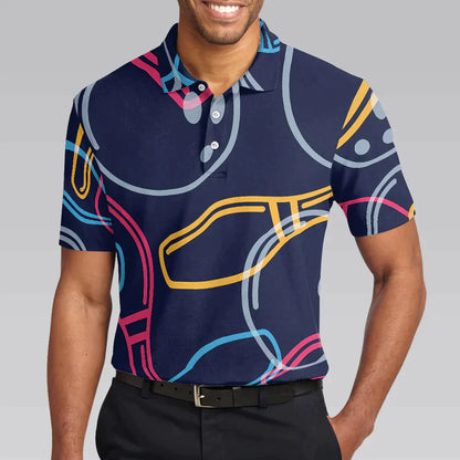 Bowling Men Polo Shirt - Colorful Bowling Polo Shirt, I Play Bowling Because I Like It Bowling Polo Shirt - Gift For Friend, Family, Bowling Lovers - Amzanimalsgift