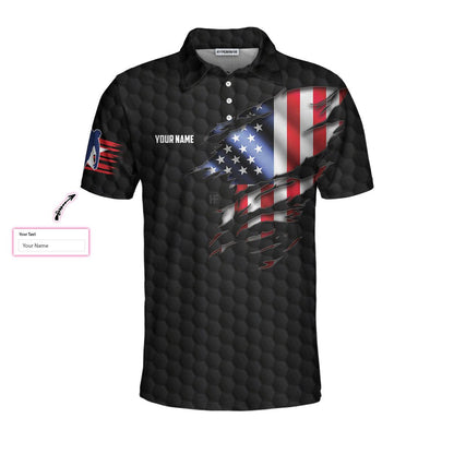 Bowling Men Polo Shirt Custom Name - Black American Flag Personalized Bowling Polo Shirt - Perfect Gift For Friend, Family, Bowling Lovers - Amzanimalsgift