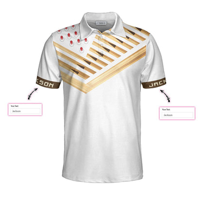 Bowling Men Polo Shirt Custom Name - Bowling Polo Shirts For Beer Lovers Personalized Bowling Polo Shirt - Perfect Gift For Friend, Family - Amzanimalsgift