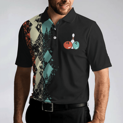 Bowling Men Polo Shirt - Does This Shirt Make My Ball Look Big, Unique Argyle Pattern Bowling Polo Shirt - Gift For Friend, Family, Bowling Lovers - Amzanimalsgift