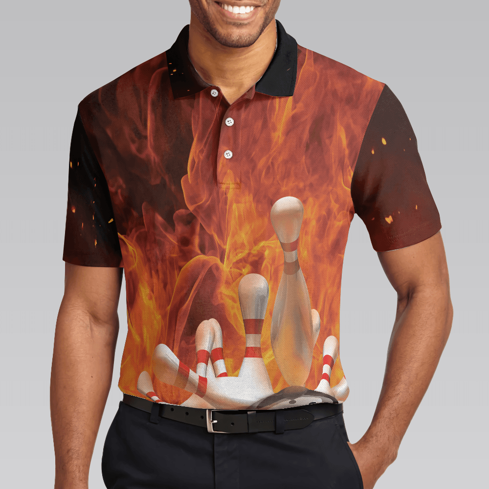 Bowling Men Polo Shirt - I'm A Bowling Beast Bowling Polo Shirt - Gift For Friend, Family, Bowling Lovers - Amzanimalsgift