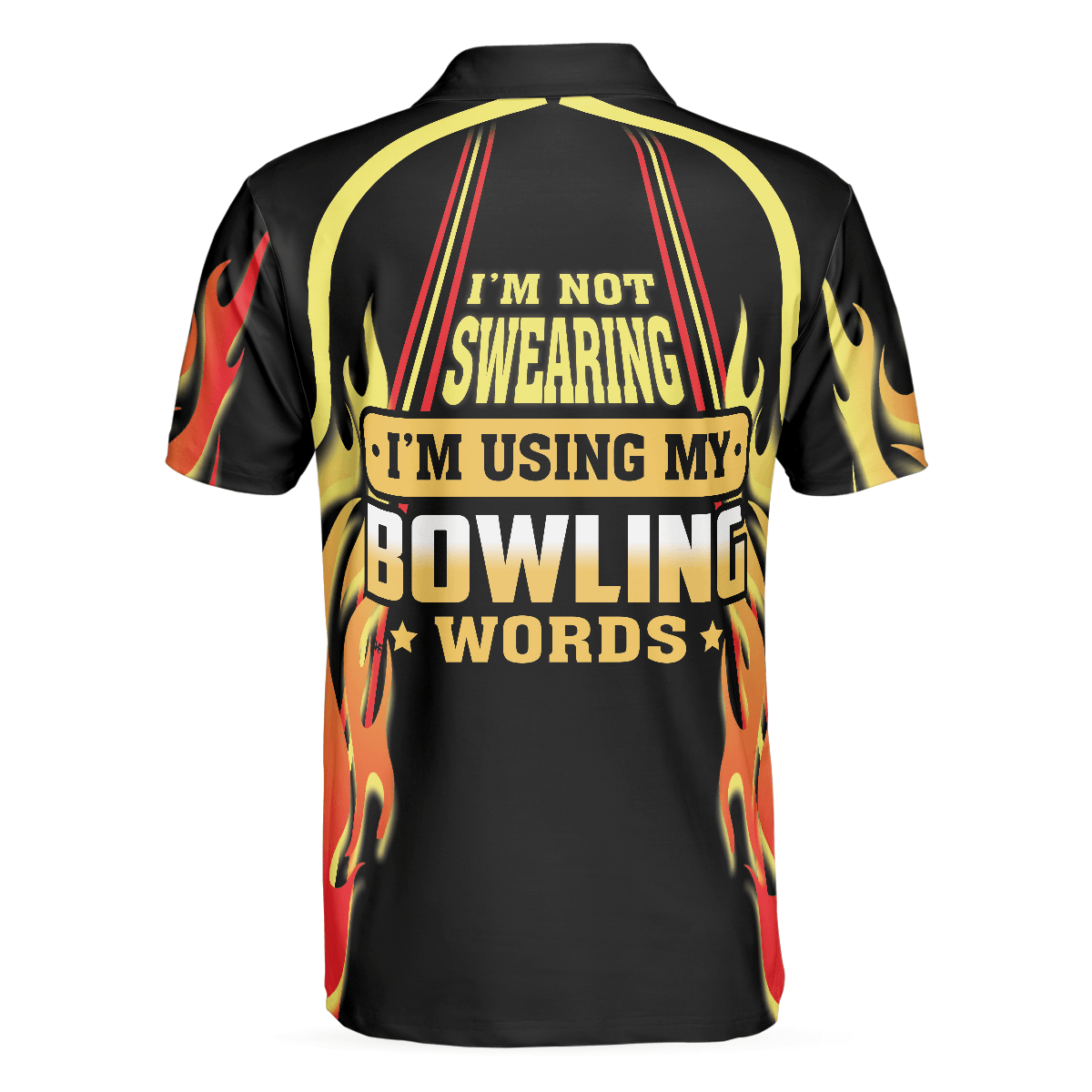 Bowling Men Polo Shirt - I'm Not Swearing I'm Using My Bowling Words Bowling Polo Shirt - Gift For Friend, Family, Bowling Lovers - Amzanimalsgift