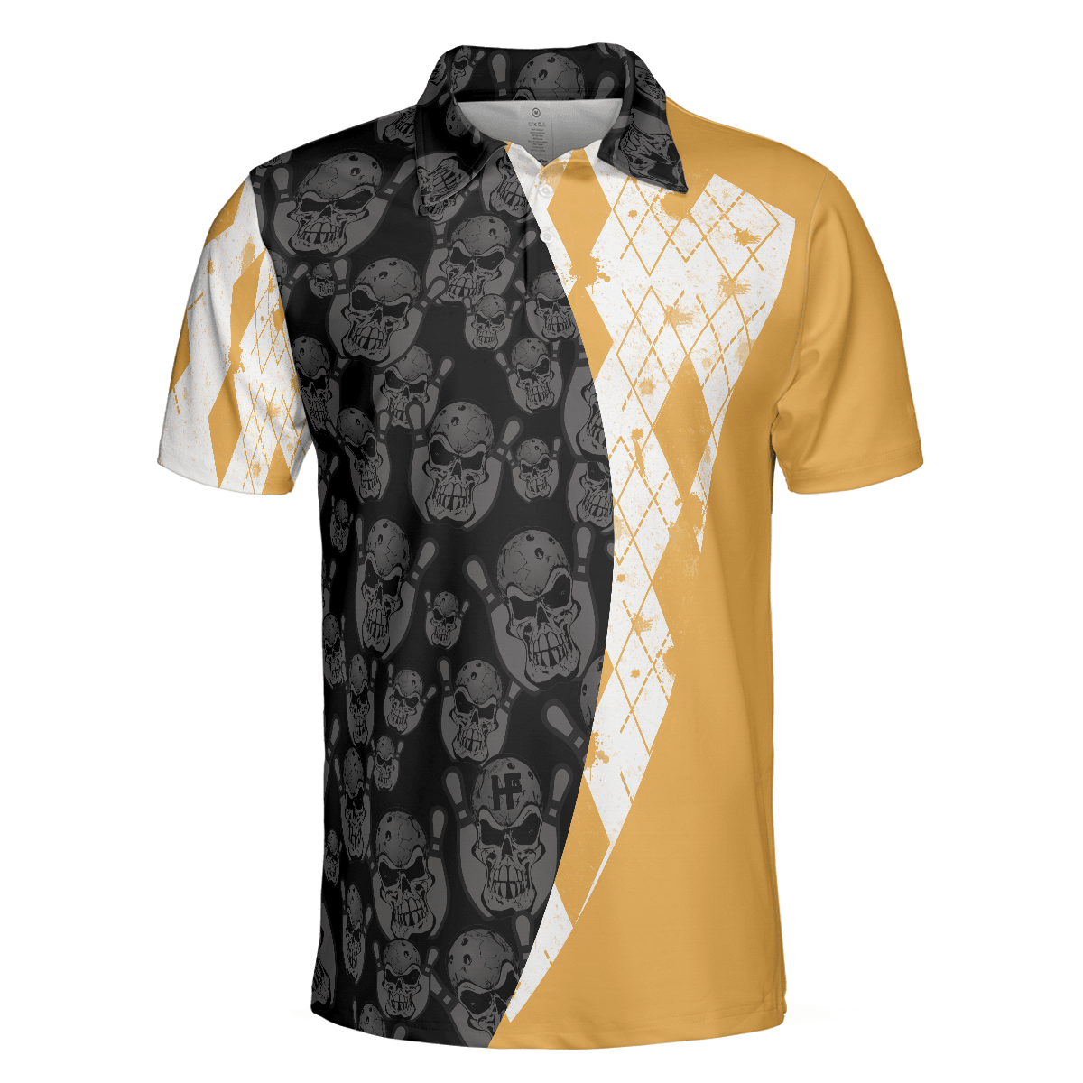 Bowling Men Polo Shirt - Like A Normal Dad But Cooler, Argyle Pattern Bowling Polo Shirt - Perfect Gift For Friend, Family, Bowling Lovers - Amzanimalsgift