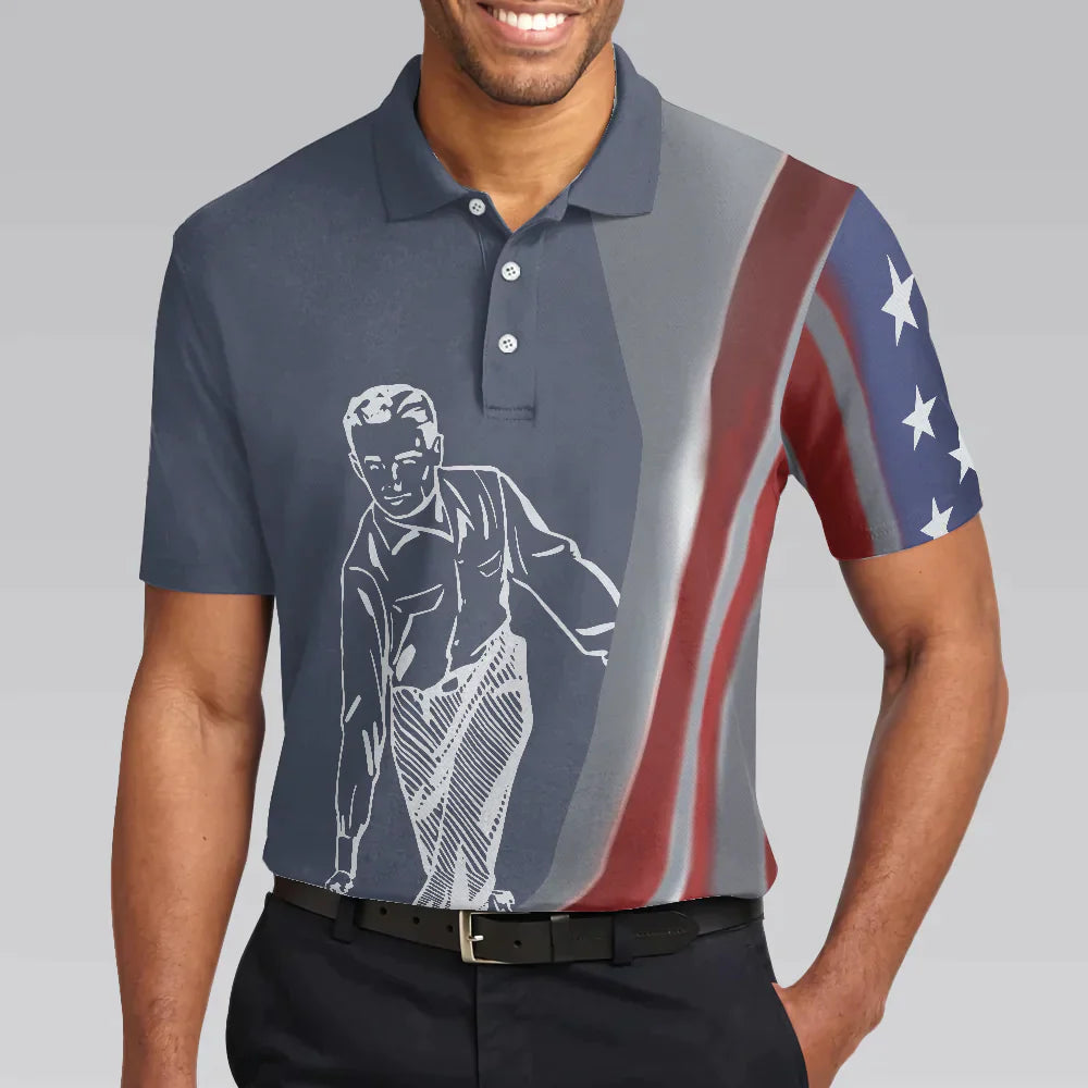 Bowling Men Polo Shirt - My Drinking Team Has A Bowling Problem Polo Shirt, Funny Bowling Polo Shirt - Gift For Friend, Family, Bowling Lovers - Amzanimalsgift