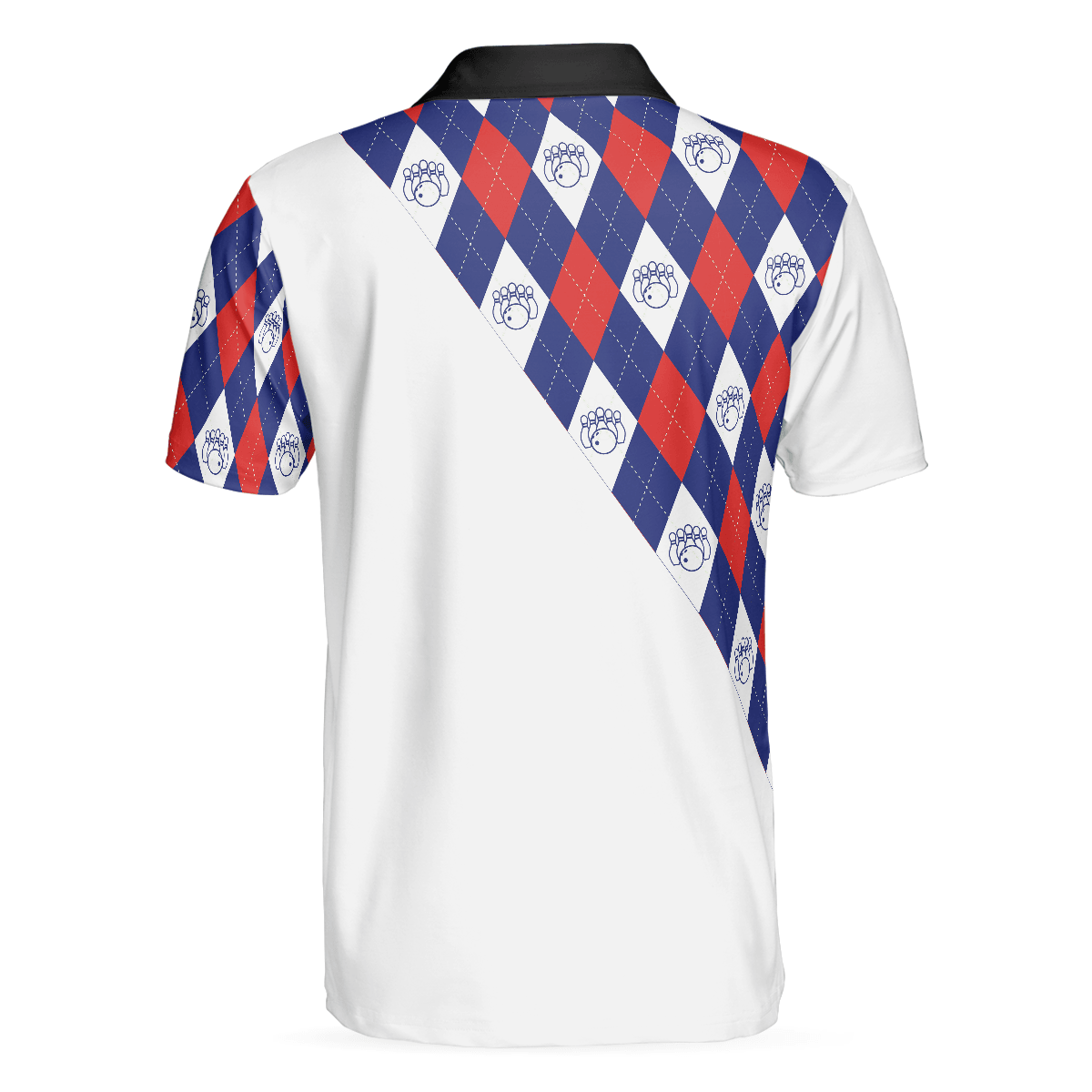 Bowling Men Polo Shirt - Plaid Pattern Bowling Polo Shirt - Perfect Gift For Friend, Family, Bowling Lovers - Amzanimalsgift