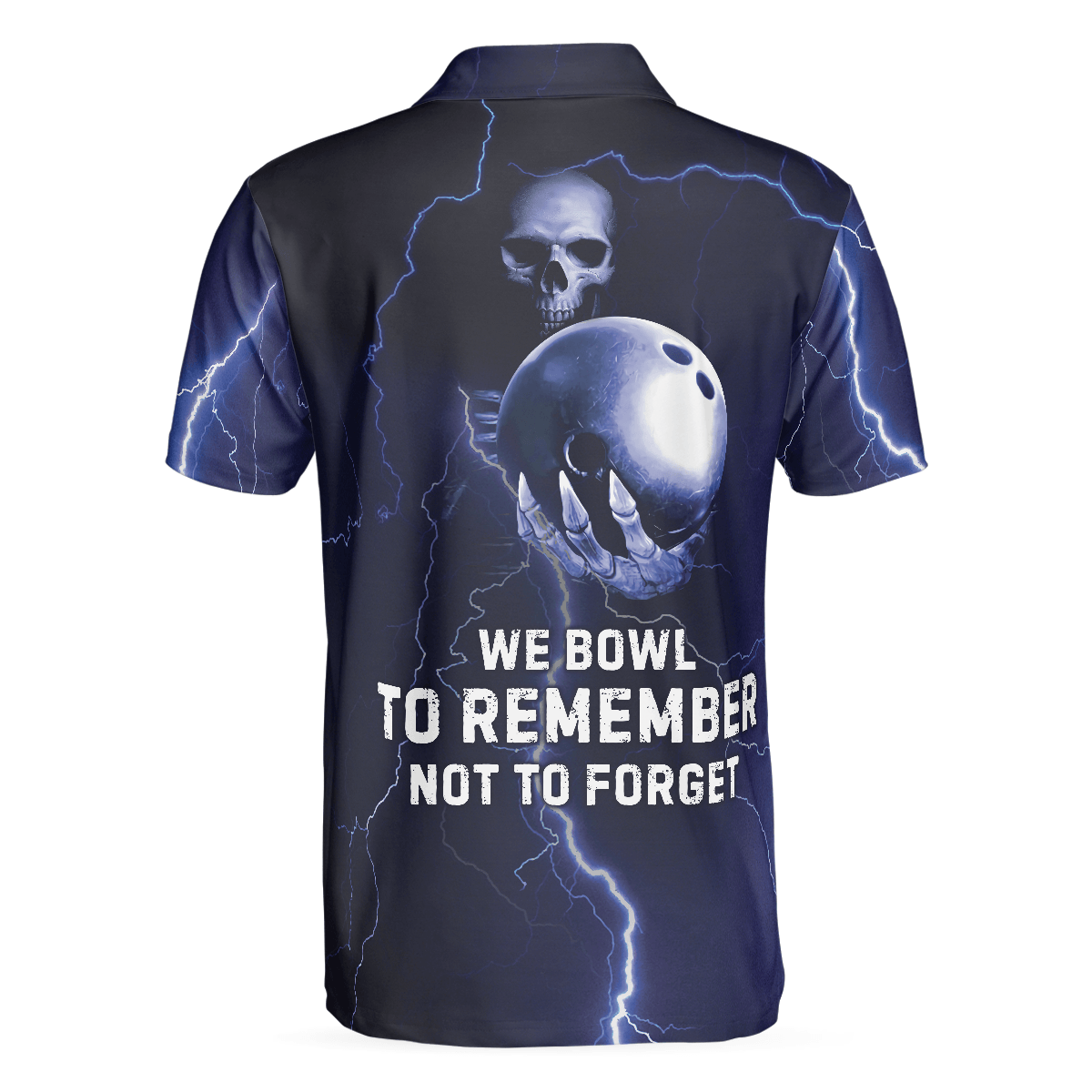 Bowling Men Polo Shirt - Skull Bowling, We Bowl To Remember Bowling Polo Shirt - Gift For Friend, Family, Bowling Lovers - Amzanimalsgift