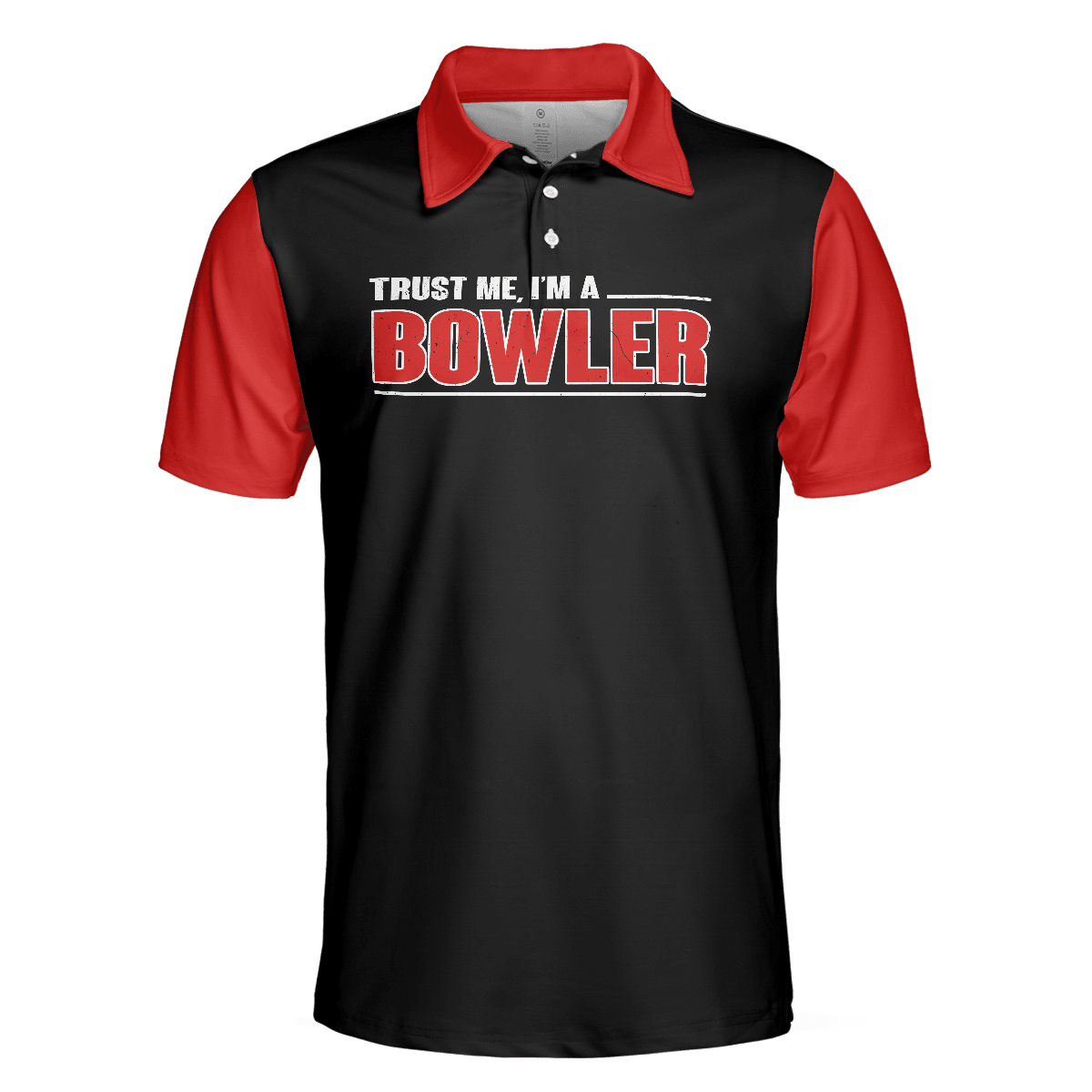 Bowling Men Polo Shirt - Sleep With Bowler Polo Shirt, Black And Red Bowling Polo Shirt - Gift For Friend, Family, Bowling Lovers - Amzanimalsgift