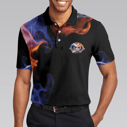 Bowling Men Polo Shirt - There Is No Crying In Bowling Just Lots Of Swearing Polo Shirt, Cool Flame Bowling Polo Shirt - Gift For Friend, Family, Bowling Lovers - Amzanimalsgift