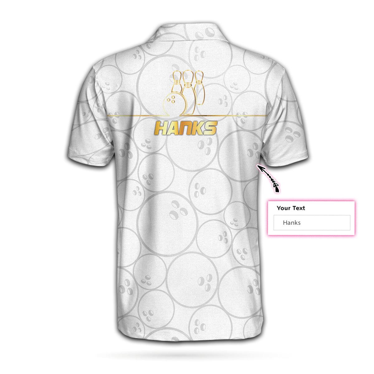 Bowling Men Polo Shirts - Bowling American Flag White Background Custom Bowling Polo Shirts - Best Bowling Polo Shirts For Men For Bowlers - Amzanimalsgift