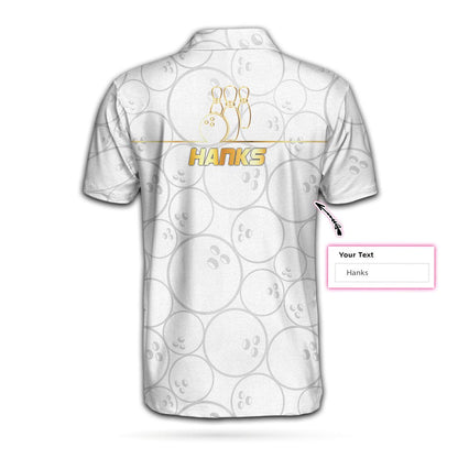 Bowling Men Polo Shirts - Bowling American Flag White Background Custom Bowling Polo Shirts - Best Bowling Polo Shirts For Men For Bowlers - Amzanimalsgift