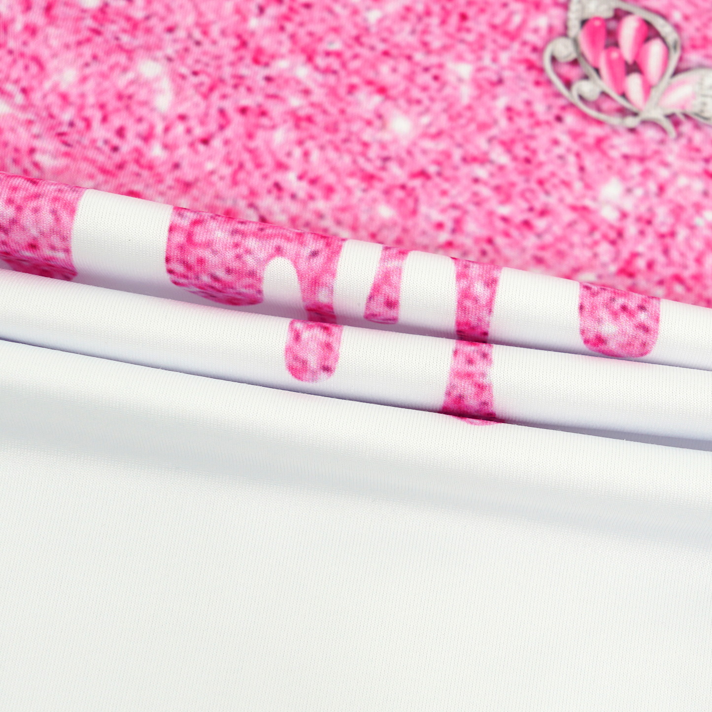 Customized Bowling Trouser Skirts With Shorts Underneath, Bowling Pink Ribbon Glitter Skorts With Pockets