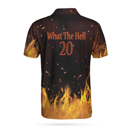 Bowling Polo Shirt For Men - What The Hell 20 Bowling Custom Name Polo Shirt - Perfect Gift For Men, Bowling Lover - Amzanimalsgift