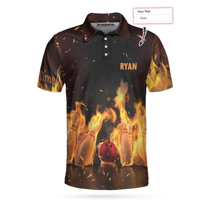 Bowling Polo Shirt For Men - What The Hell 20 Bowling Custom Name Polo Shirt - Perfect Gift For Men, Bowling Lover - Amzanimalsgift
