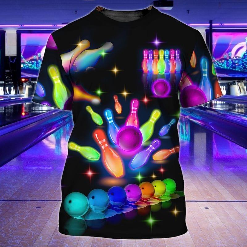 Bowling T Shirt, Colorful Bowling Shirt For Women And Men, Bowling Team Players Shirt - Perfect Gift For Bowling Lovers, Bowlers - Amzanimalsgift