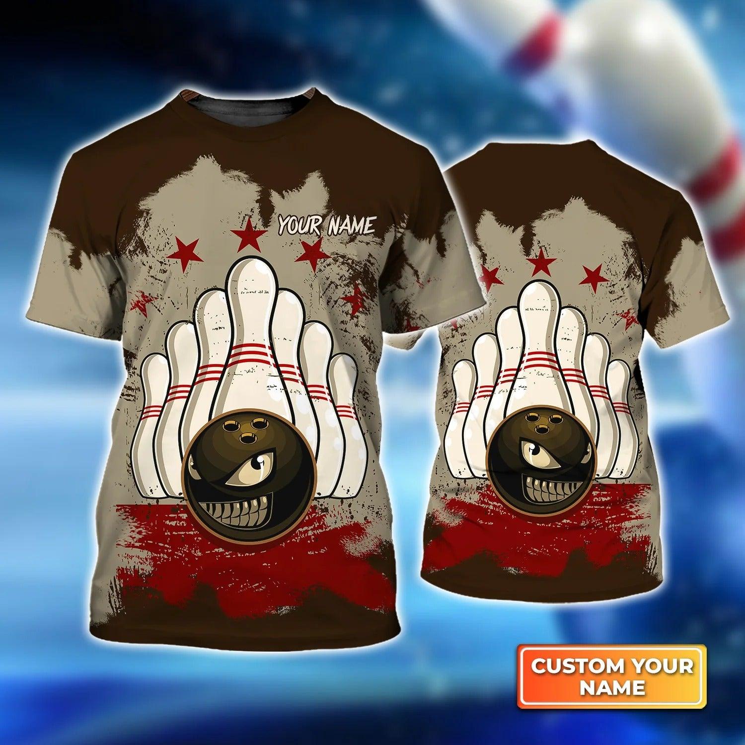 Bowling T shirt Custom Name - Bowling Mascot Royalty Personalized T-shirt - Gift For Friend, Family, Bowling Lovers - Amzanimalsgift