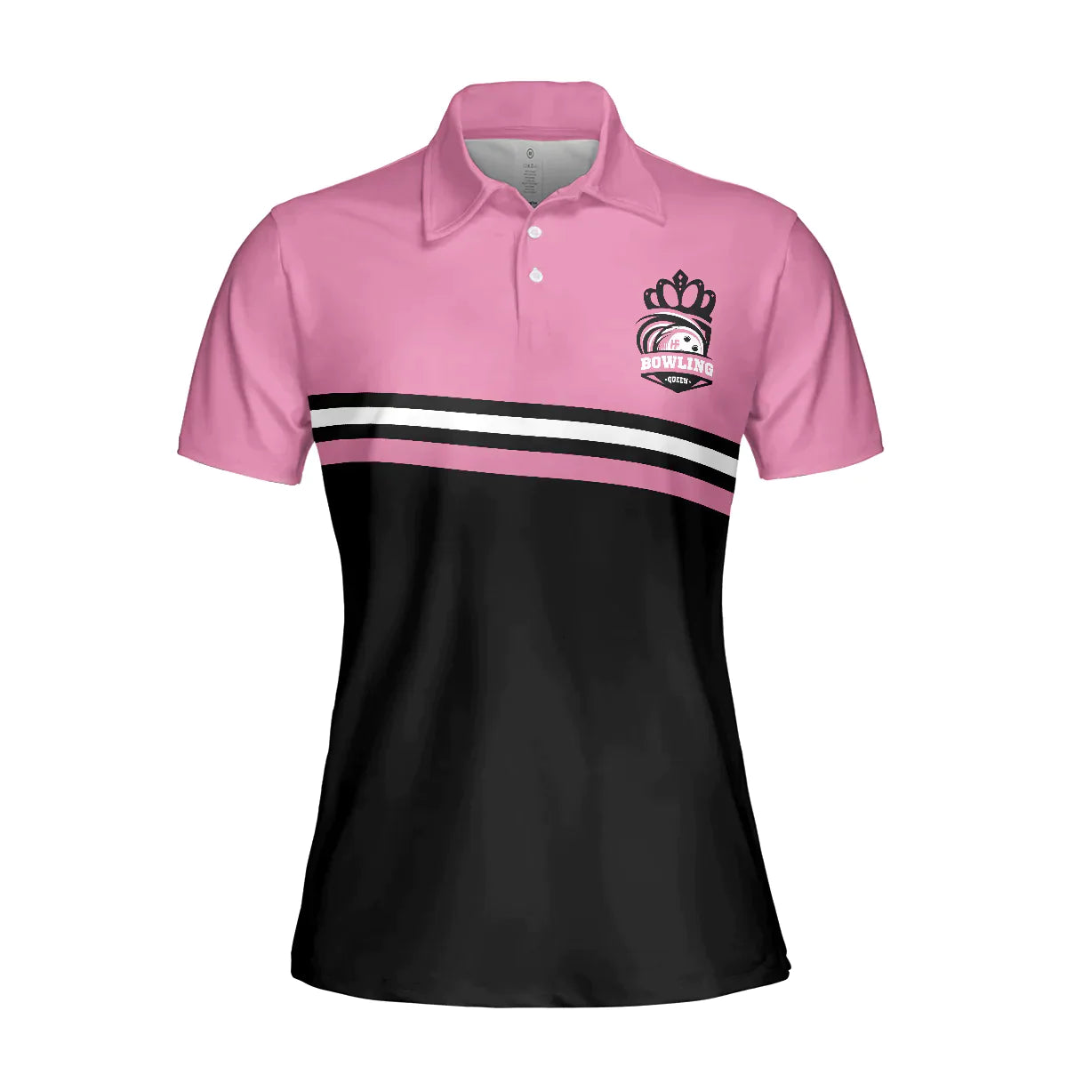 Bowling Women Polo Shirt - Black And Pink Polo Shirt, I'm A Classy Sassy Bowling Polo Shirt - Gift For Wife, Family, Bowling Lovers - Amzanimalsgift