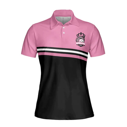 Bowling Women Polo Shirt - Black And Pink Polo Shirt, I'm A Classy Sassy Bowling Polo Shirt - Gift For Wife, Family, Bowling Lovers - Amzanimalsgift
