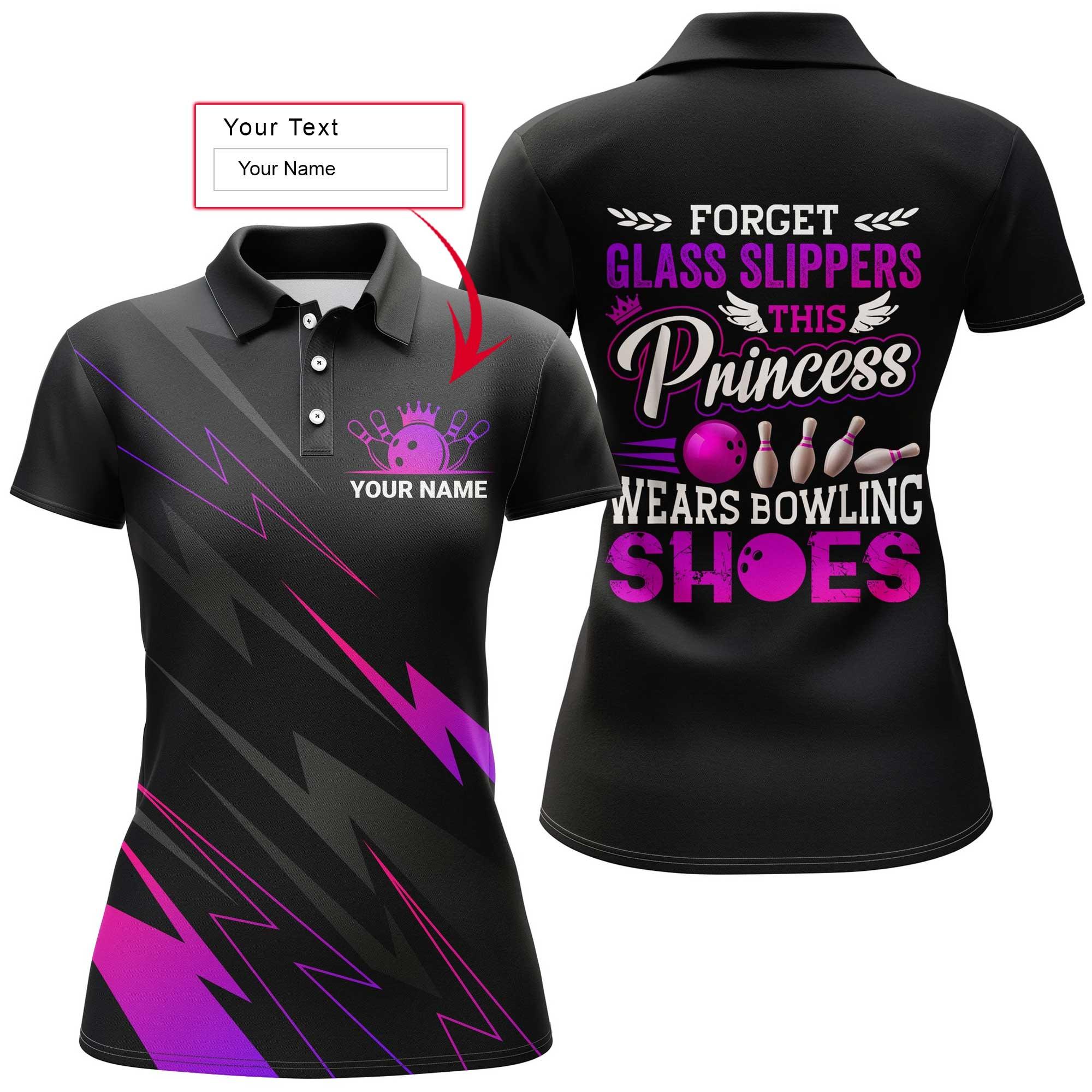 Bowling Women Polo Shirt Custom Name - Bowling Girl This Princess Personalized Bowling Polo Shirt - Gift For Friend, Family, Bowling Lovers - Amzanimalsgift