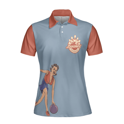 Bowling Women Polo Shirt - Funny Bowling Women Polo Shirt, Grab Your Balls We're Going Bowling Polo Shirt - Gift For Wife, Family, Bowling Lovers - Amzanimalsgift