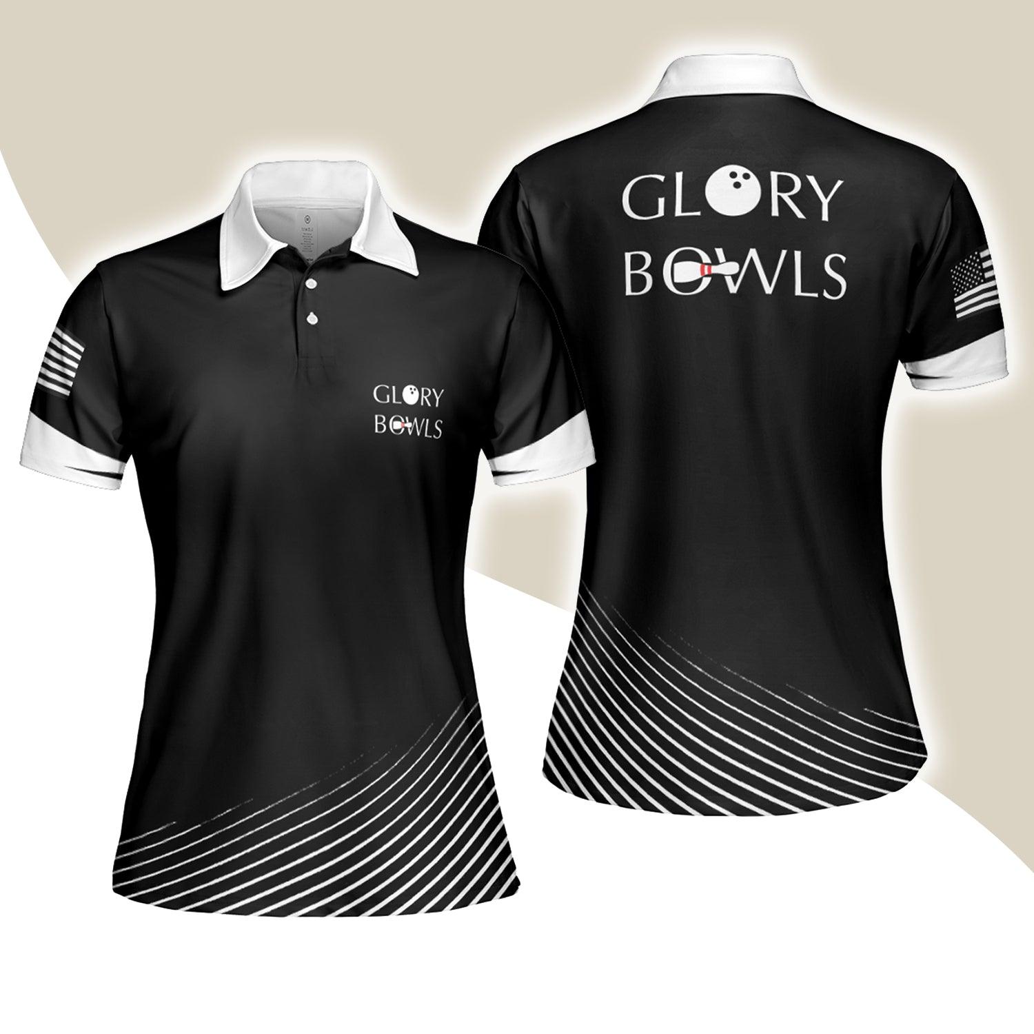Bowling Women Polo Shirt , Glory Bowls Bowling Polo Shirts - Gift For Wife, Family, Girlfriend - Amzanimalsgift