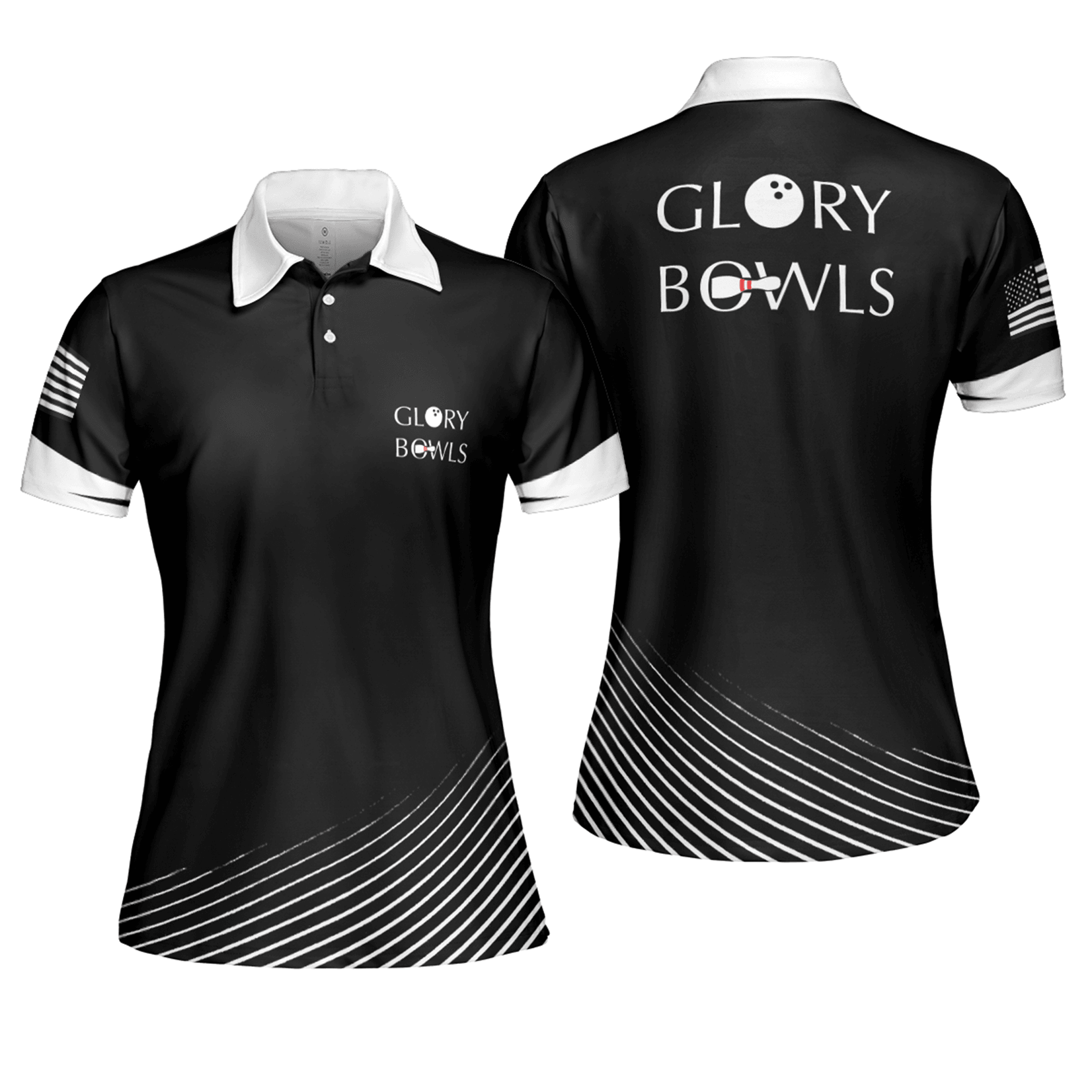 Bowling Women Polo Shirt , Glory Bowls Bowling Polo Shirts - Gift For Wife, Family, Girlfriend - Amzanimalsgift