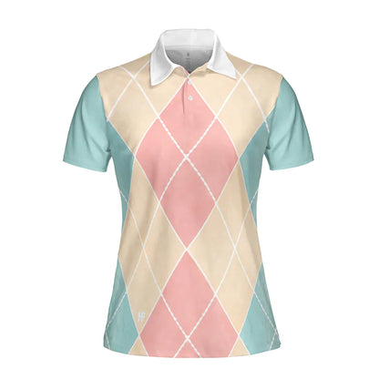 Bowling Women Polo Shirt - Plaid Pattern Bowling Polo Shirt, Just A Girl Who Loves Bowling Polo Shirt - Gift For Wife, Family, Bowling Lovers - Amzanimalsgift