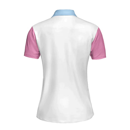 Bowling Women Polo Shirt - Queen Of The Lanes Pink And Blue Bowling Polo Shirt - Gift For Wife, Family, Bowling Lovers - Amzanimalsgift