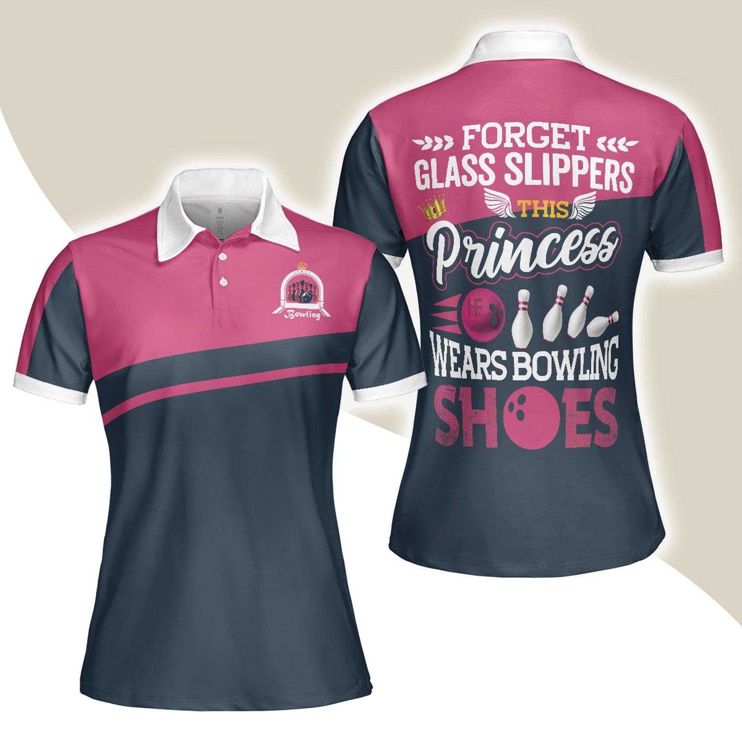 Bowling Women Polo Shirt - This Princess Wears Bowling Shoes Bowling Polo Shirt - Gift For Wife, Family, Bowling Lovers - Amzanimalsgift