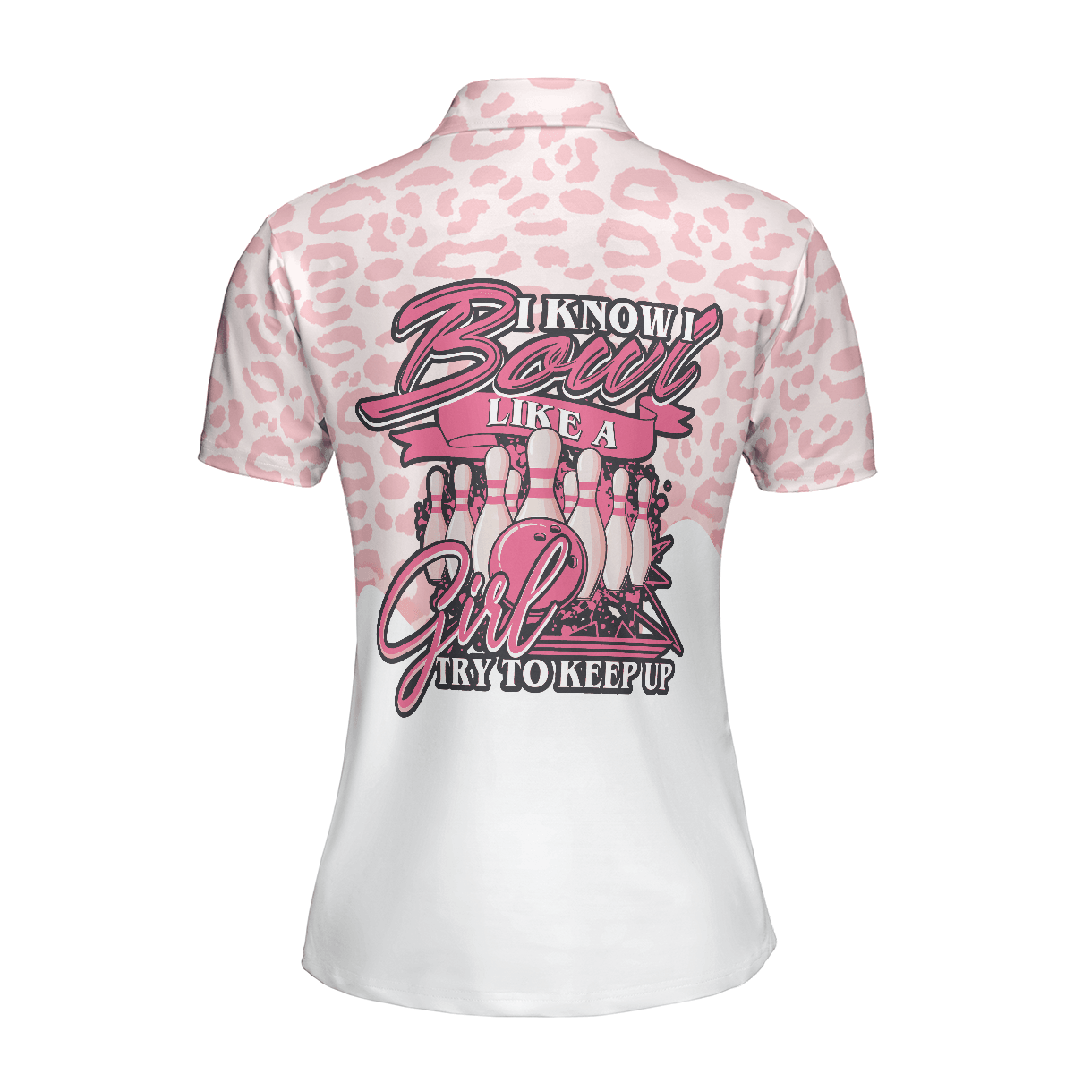 Bowling Women Polo Shirt - Women Bowling Polo Shirt, I Bowl Like A Girl Try To Keep Up Bowling Polo Shirt - Gift For Wife, Family, Bowling Lovers - Amzanimalsgift