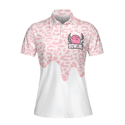 Bowling Women Polo Shirt - Women Bowling Polo Shirt, I Bowl Like A Girl Try To Keep Up Bowling Polo Shirt - Gift For Wife, Family, Bowling Lovers - Amzanimalsgift