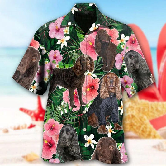 Boykin Spaniel Aloha Hawaii Shirt - Boykin Spaniel Dog Tropical Lover Hawaiian Shirt For Summer - Perfect Gift For Dog Lovers, Friend, Family - Amzanimalsgift