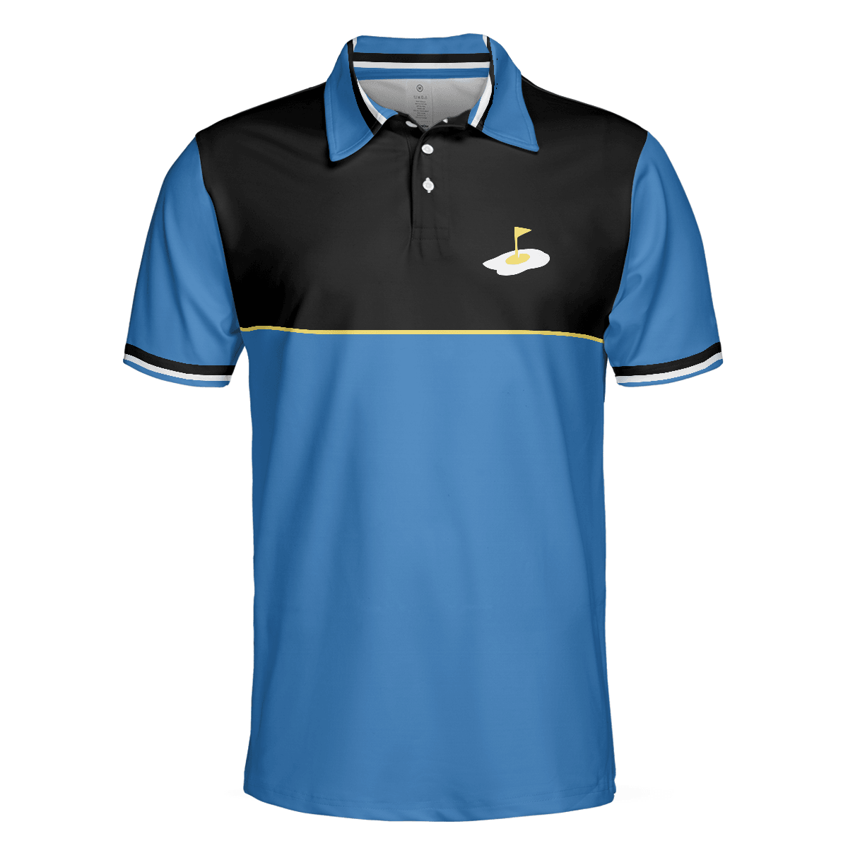 Breakfast Ball Short Sleeve Golf Polo Shirt, Steak Golf Hole And Flag Polo Shirt, Best Golf Shirt For Men - Amzanimalsgift