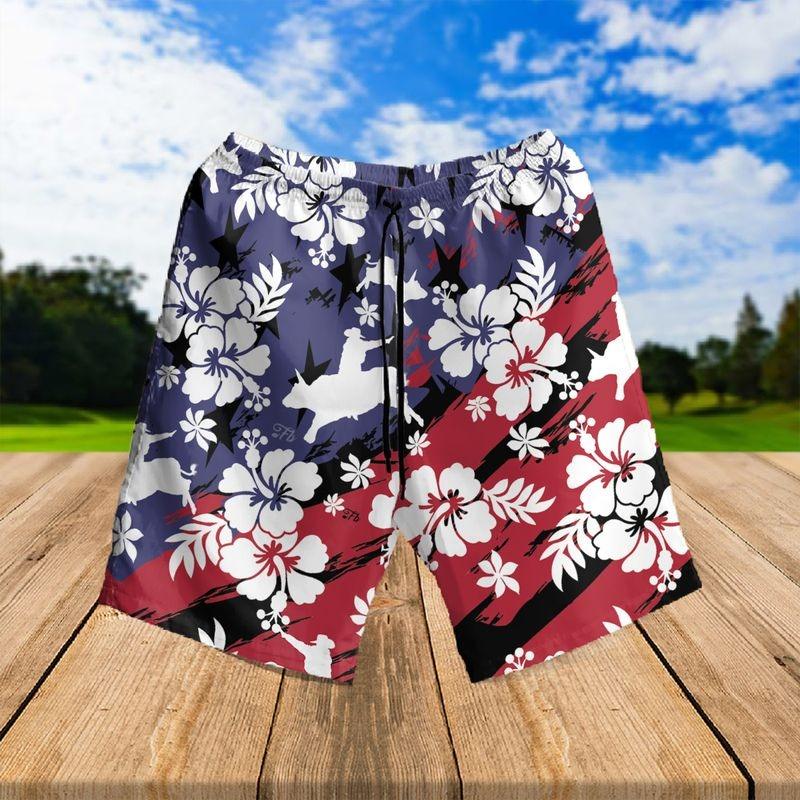 Bull Aloha Hawaiian Shirt - Bull Riding Hawaiian Shirt, Tropical Flower Hawaiian Shirt - Perfect Gift For Men & Women, Bull Riding Lover - Amzanimalsgift