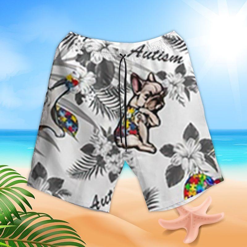 Bull Dog Aloha Hawaiian Shirt - Tropical Leaves Hawaiian Shirt, Funny Bull Dog Hawaiian Shirt - Perfect Gift For Men & Women, Bull Dog Lover - Amzanimalsgift