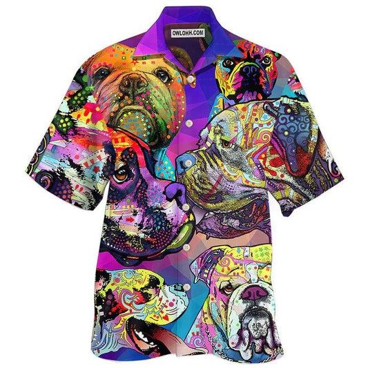 Bulldog Aloha Hawaii Shirt - All I Need Is Cool Bulldog Hawaiian Shirt For Summer - Perfect Gift For Dog Lovers, Friend, Family - Amzanimalsgift