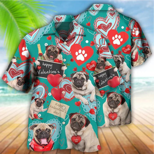 Bulldog Aloha Hawaii Shirt - Bulldog Happy Women's Day, Valentine Gift Love Paw Hawaiian Shirt For Summer - Perfect Gift For Dog Lovers, Friend, Family - Amzanimalsgift