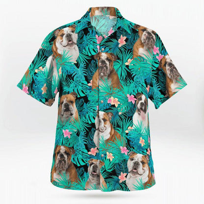 Bulldog Aloha Hawaiian Shirt, Bulldog Tropical Hawaiian Shirt, Bulldog Hawaiian Shirt For Summer - Perfect Gift For Men, Women, Dog Lover, Friend - Amzanimalsgift