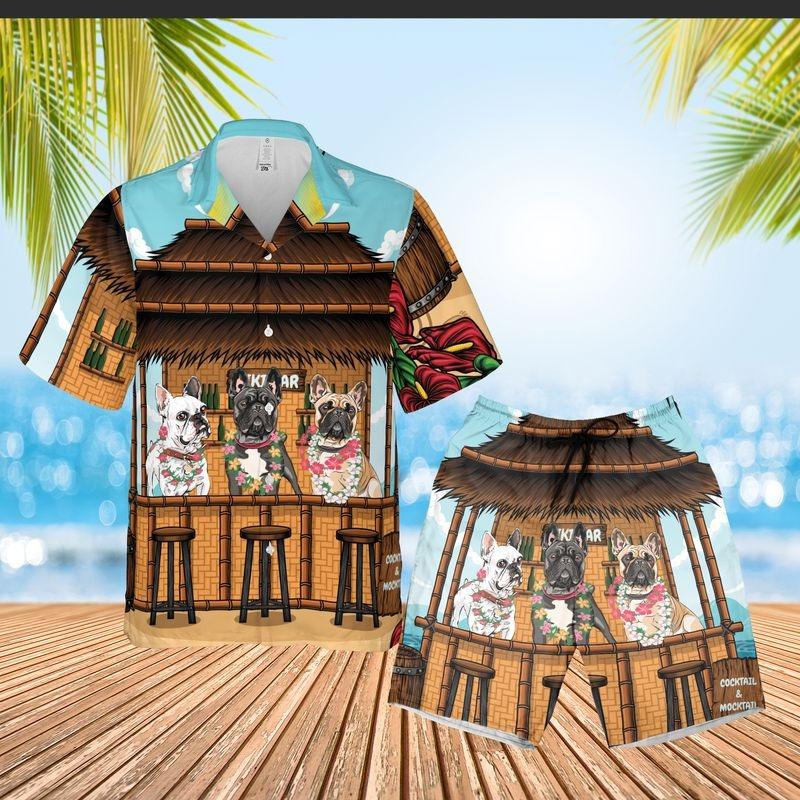 Bulldog Aloha Hawaiian Shirt - Tropical Leaves House Hawaiian Shirt, Bulldog Holiday Beach Hawaiian - Perfect Shirt For Men & Women, Bulldog Lover - Amzanimalsgift