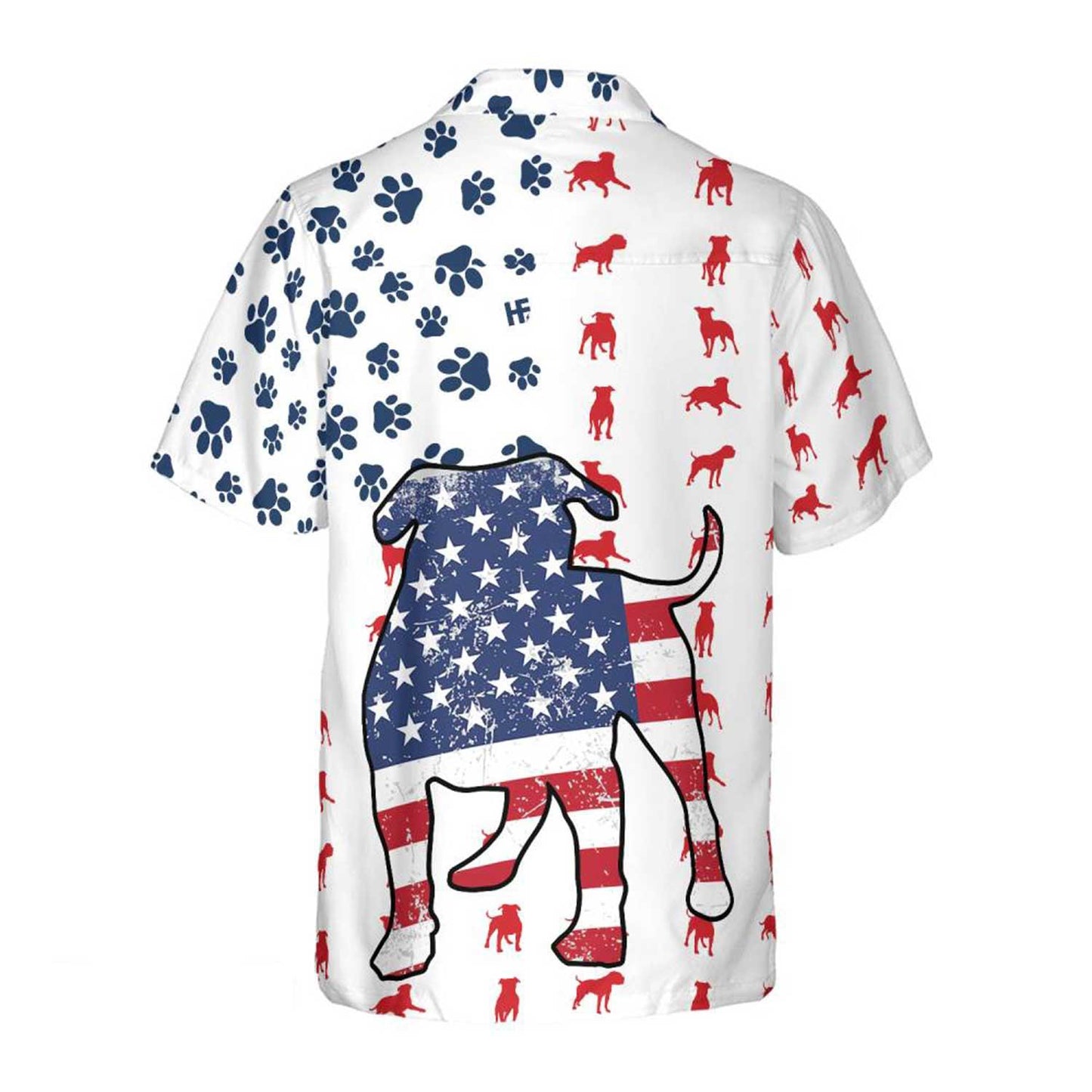 Bulldog Aloha Hawaiian Shirts For Summer, Bulldogs American Flag Hawaiian Shirt For Men Women, Gift For Dog Lovers, 4th Of July Apparel - Amzanimalsgift