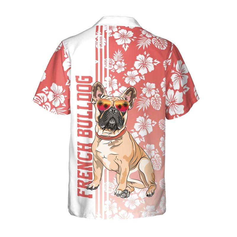 Bulldog Aloha Hawaiian Shirts For Summer, Hibiscus Flower Hawaiian Set Holiday Outfits For Men Women, Gift For Dog Lovers, Dog Mom Dad, Friend, Family - Amzanimalsgift