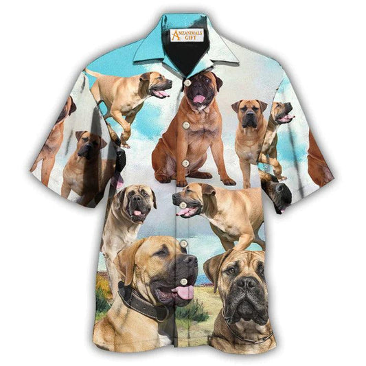 Bullmastiff Aloha Hawaii Shirt - Bullmastiff Dog Beautiful Style Hawaiian Shirt For Summer - Perfect Gift For Dog Lovers, Friend, Family - Amzanimalsgift