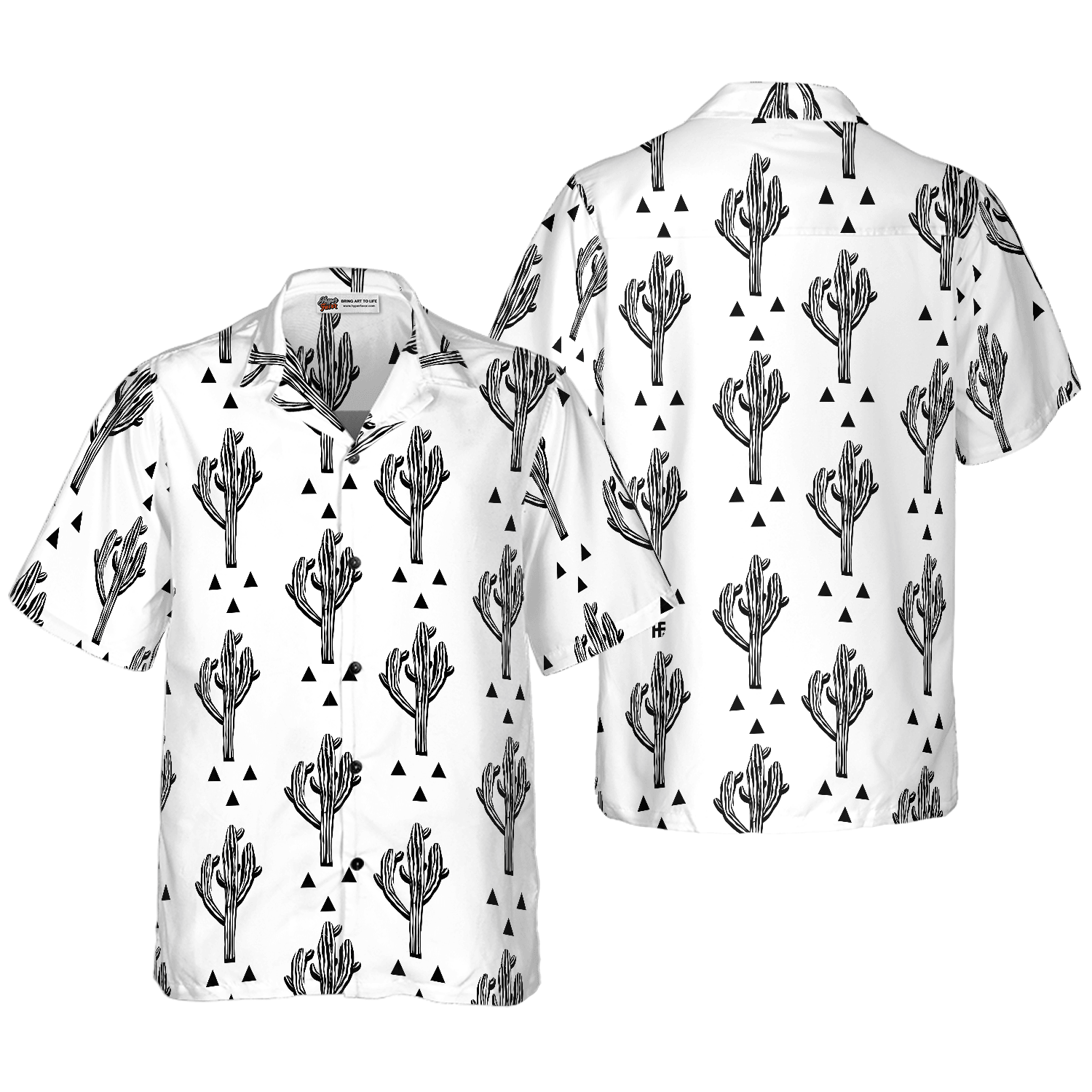Cactus Seamless Pattern Aloha Hawaiian Shirt For Summer, Colorful Shirt For Men Women, Perfect Gift For Friend, Team, Family - Amzanimalsgift